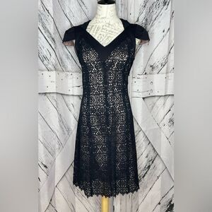NWT Valentina Shah Black Lace Dress 10